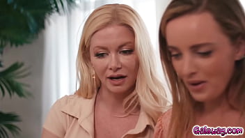 Preview 1 of First Doctor Blood Sex - Lesbian couple Serene Siren and Charlie Forde come together for some celebratory sex