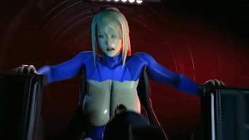 Preview 2 of Elisabel Kaif - Samus Aran Riding A Goblin Big Monster Cock