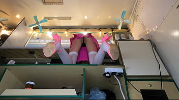 Preview 3 of Opera Rape - Super cute virgin flashing her panties at work