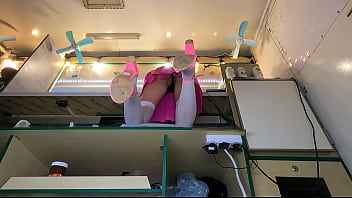 Preview 4 of Opera Rape - Super cute virgin flashing her panties at work