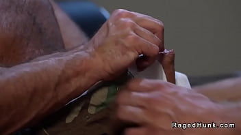 Preview 1 of Real Ganny - Military hunk anal fuck traveler at airport