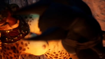 Preview 1 of Ayako Aise - Furry Jackal Fucks Tribe Furry Cheetah
