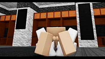 Preview 2 of Women Crucified Sex - Slutty Roblox bunny girl sneaks in boy&#039_s locker room then gets fucked