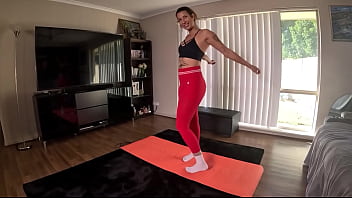 Preview 1 of Machining Xxx - PT Ripped Gym Leggings &amp_ Fucked my Pussy &amp_ ASSHOLE