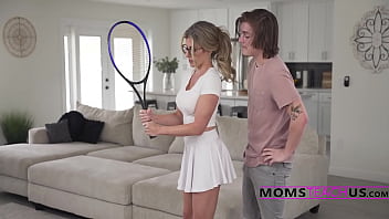 Preview 1 of Bonim In Side - Stepmom&#039_s Tennis Outfit Makes My Penis Hard