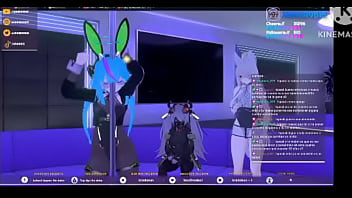 Preview 2 of Ai Uehara Anal Black - Vtuber borracho baila tubo en stream