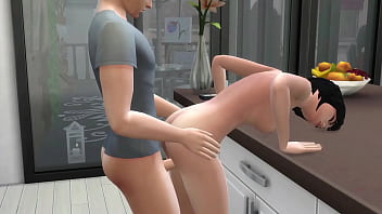 Preview 2 of Dedar Pakistani Film Star - Horny Girlfriend Gets Fucked After Lunch - sims 4 - 3D animation