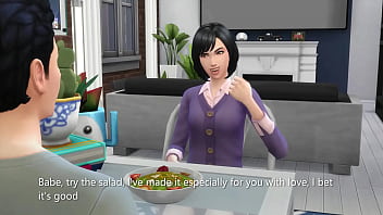 Preview 1 of Dedar Pakistani Film Star - Horny Girlfriend Gets Fucked After Lunch - sims 4 - 3D animation