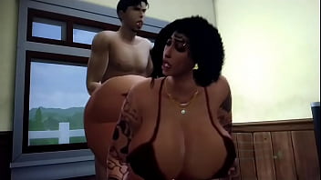 Preview 1 of Xxx Bee Af - The Sims 4 max cum in shis stepsister ass
