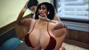Preview 4 of Xxx Bee Af - The Sims 4 max cum in shis stepsister ass
