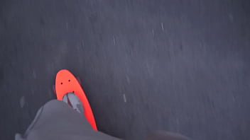 Preview 1 of Sex Vedeo Mp4 - Young chick wants to fuck with a skateboarder