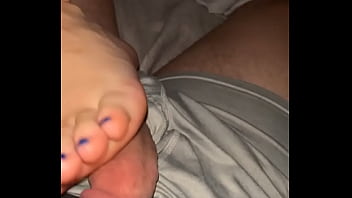 Preview 3 of Hd Sex Blazer - Foot job for daddy