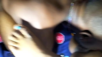 Preview 2 of Twee - Ogpussy Ebony black giving his boyfriend a great treat with her creamy pussy