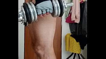 Preview 3 of Namitha Nude Sex Videos - Fully Naked Guy Is Doing His WorkOut (Tom Ondra Motho)