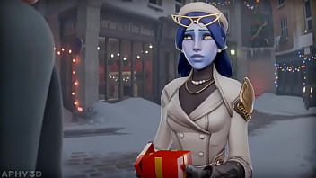 Preview 2 of Blue Lagoon - Widowmaker gets pounded on Christmas