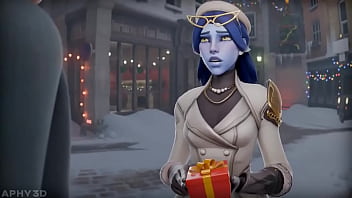 Preview 1 of Blue Lagoon - Widowmaker gets pounded on Christmas