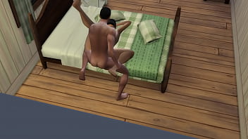Preview 3 of Romantic Fack With Big Dick - Sims 4 Fernanda Fernandez Gets It On With A Townie Clip 1