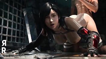 Preview 3 of Israeli Upskirt - Tifa Thicc Final Fantasy 7 Remake in the Dungeon