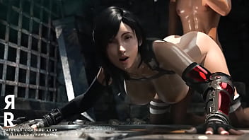 Preview 4 of Israeli Upskirt - Tifa Thicc Final Fantasy 7 Remake in the Dungeon