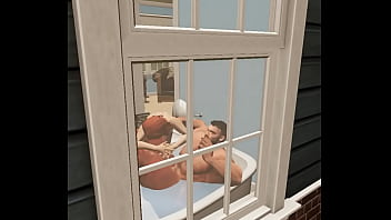Preview 1 of Old Mans Gang Bang Teens - cam heyward gets bathtub handjob