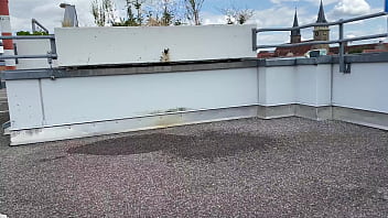 Preview 3 of 18 Vidoes - Gorgeous pissing fat MILF helps me piss on top of the parking lot