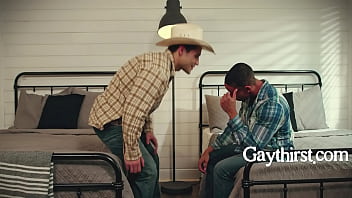 Preview 1 of Phoenix Marie Gonzo - Hesitant Gay Stud Gives In To Temptation At Conversion Camp - Andrew Miller,  Jimmy West