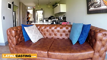 Preview 1 of Black Man Litle White Girl - petite 18 year old redhead latina amateur huge cock 69 in fake casting