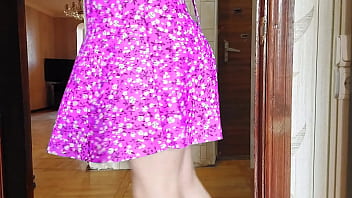 Preview 2 of Chia Tan - Booty Big Ass Model Crossdresser Pinky Dress