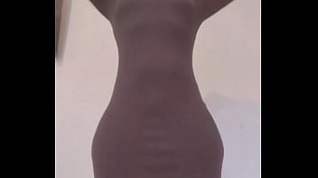Preview 1 of Berzzer Xx - Horny young girl rubbing her pussy in a sexy black dress,  delicious small tits and tight pussy