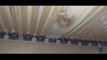 Preview 1 of Xnxvideos In - I fuck the hole in the mattress and ejaculate sperm under the bed.