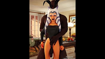 Preview 2 of Yes Brack Me Brother - Ahsoka Blacked PMV SplitScreen