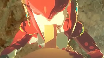 Preview 2 of Girl To Dog Poren Sax - Mipha and Link Extendend Edition