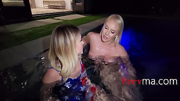 Preview 2 of Lady Sonia Strip - Stepmom Arranges A Party For Three- Emma Bugg,  Vanessa Cage