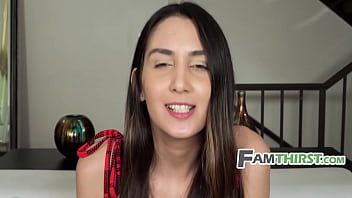 Preview 2 of Bum Kiss Wife - Fights Over Remote Turn Into Fucking With Stepsis - FamThirst