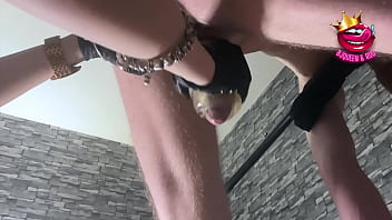 Preview 1 of Xxxxxx Hf - Close up femdom milks restrained subs cock to multiple ruined orgasms