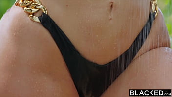 Preview 1 of China Mum And Son - BLACKED Thick hot Blonde Miss Jackson gets a BBC creampie