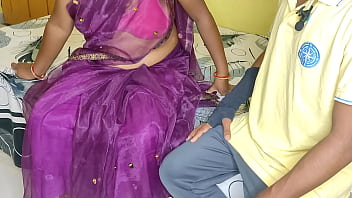 Preview 2 of First Time Romance Girl And Boy - Step mother asked her stepson to pad or after that fuck her pussy hindi audio