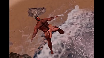 Preview 4 of Agatha Nacida Para Follar - huge hunk cam heyward fucking a beach bimbo
