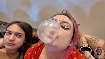 Preview 4 of Xxxvideoindea - FOUR GIRLS LOLLIPOP CHEWING GUM FETISH KISSING LICKING 4K