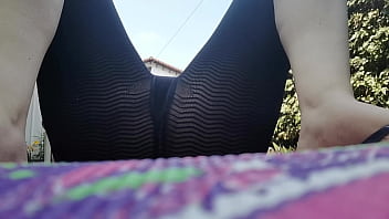 Preview 4 of Hair Bunn - Nicoletta&#039_s Yoga Journey Embracing Nature with Dirty Feet and a Webcam in the Public Garden