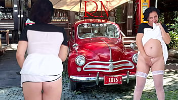 Preview 2 of Mia Khalifa X Download - Double Regina Noir. A pretty lady in a short dress shows a striptease. Pussy and ass.