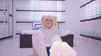 Preview 2 of Moms Bbc Gangbang - MY HERO ACADEMIA: Horny Toga Himiko teases you with her sexy feet,  plays with cum and squirts
