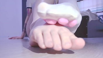 Preview 3 of Moms Bbc Gangbang - MY HERO ACADEMIA: Horny Toga Himiko teases you with her sexy feet,  plays with cum and squirts