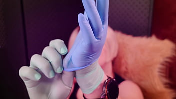 Preview 1 of Interacial Gangbang - ASMR with 2 LAYERS of medical gloves,  clicking and clapping hands. Arya Grander
