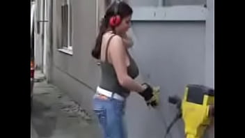 Preview 1 of Hidden Seduce Hotel Maid Voyeur - collosal tits doing construction