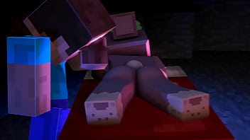 Preview 4 of Mom And Dhoter Horny - Minecraft Porn Funny - Steve try to be a actor porn                                                                                                                                                                           s