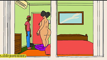 Preview 2 of Dani Daniels Ass Sex - Lonely Nigerian Thick Ass Gets fucked By Big Dick Handyman (Preview)