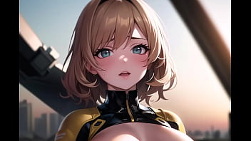 Preview 3 of Vibo Xxx Com - Horny mecha pilots wishing to be fucked hard (with pussy masturbation ASMR sound!) Uncensored Hentai
