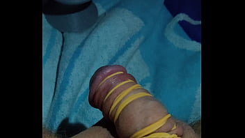 Preview 2 of Under Desk Tube - Ifoslave playing with rubber bands