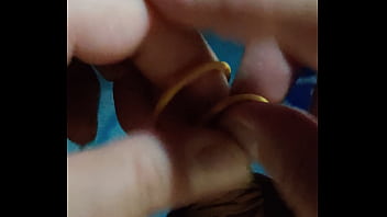 Preview 3 of Under Desk Tube - Ifoslave playing with rubber bands